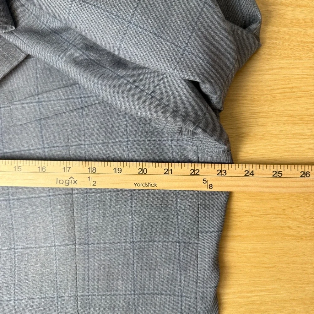 Jos. A. Bank Reserve Mens Silk Wool Blend Plaid Sport Coat 48L Corporate Wedding